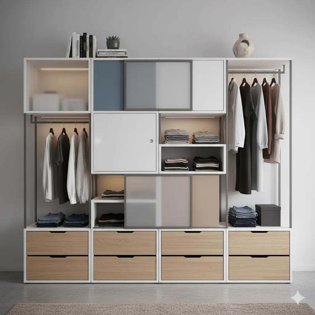 Modulaarinen vaatekaappijärjestelmä