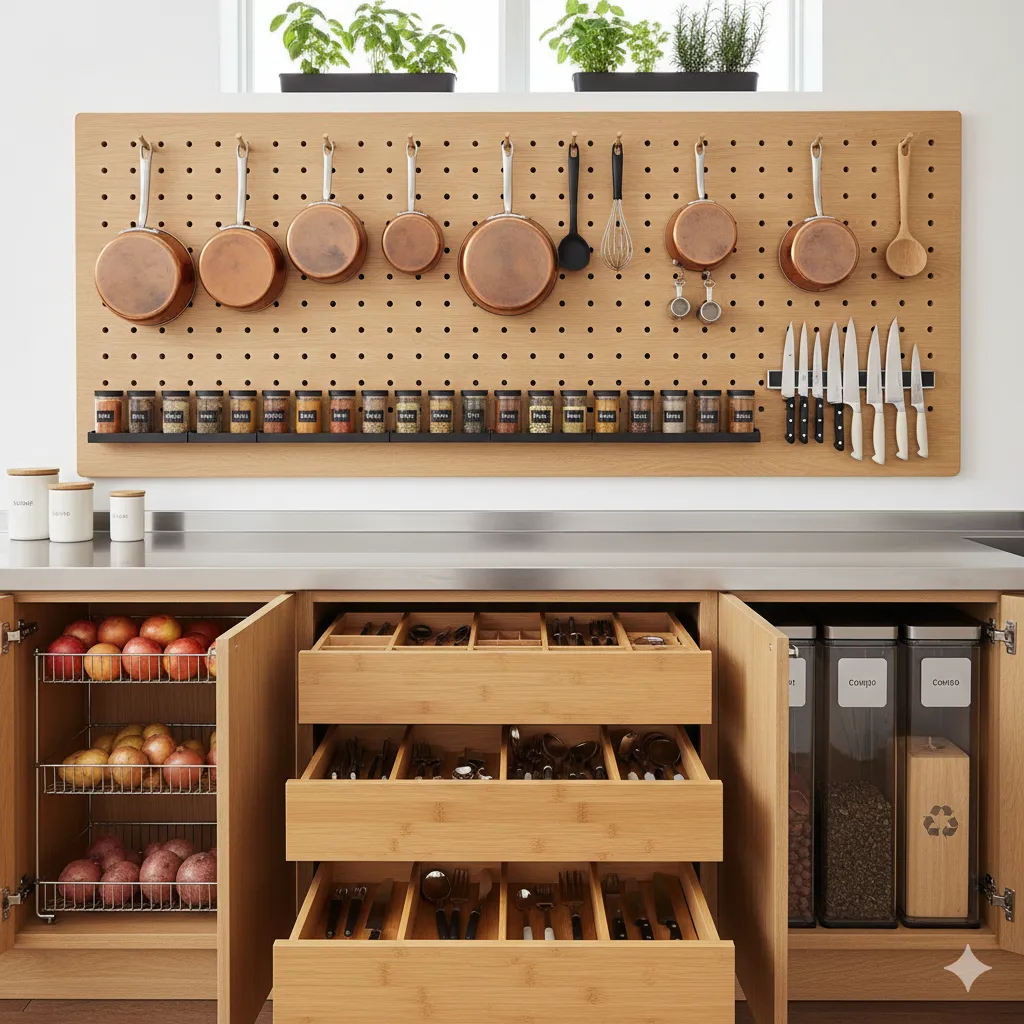 Käytännöllinen keittiöjärjestelmä